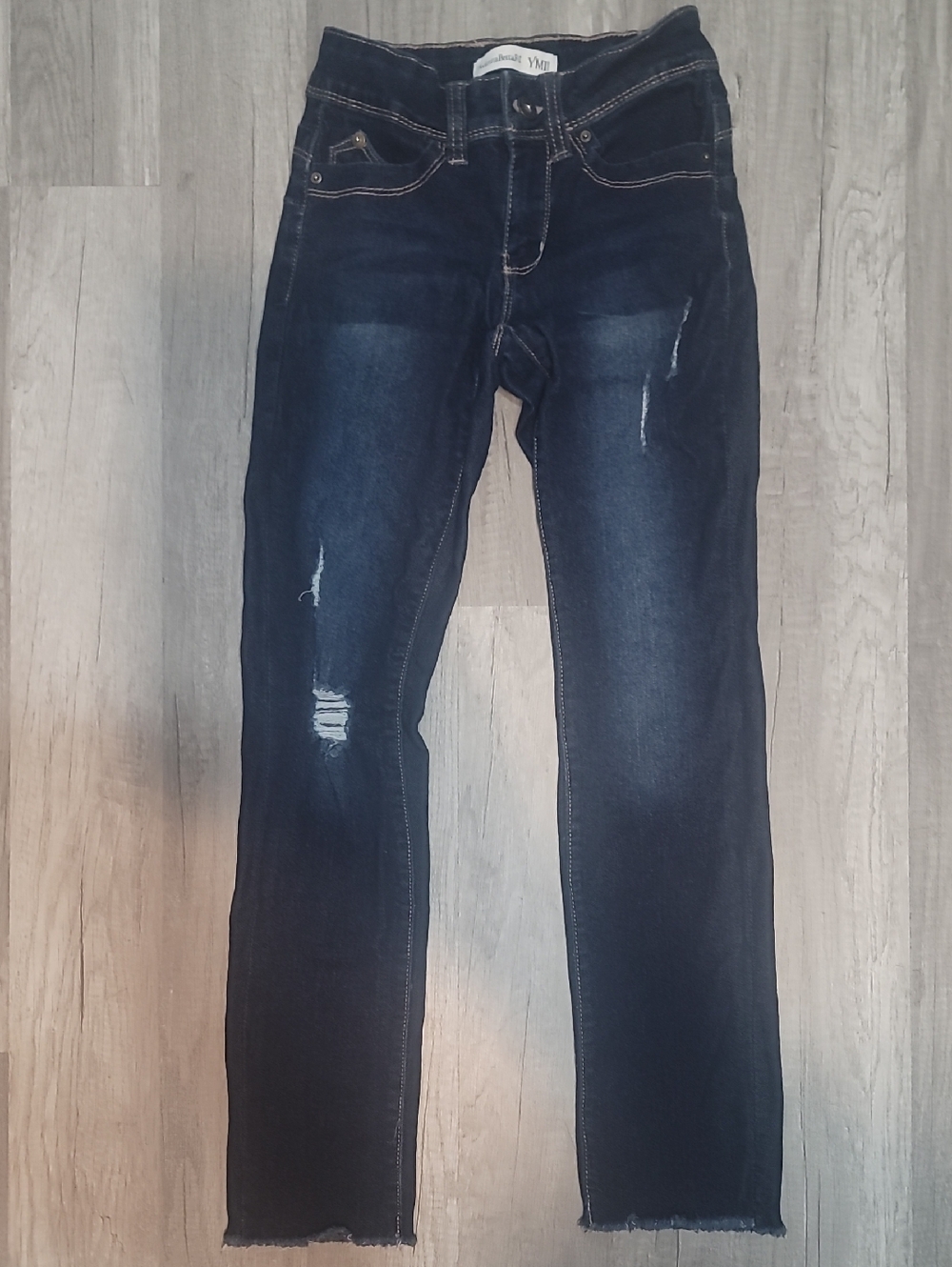 YMI Dark Wash Distressed Kids Jeans